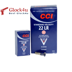 CCI Standard Velocity .22 LR ammunition, 40 grain, ideal for target shooting, available in a 500-round brick.