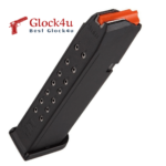 Glock 17/19 OEM 17-round magazine, durable polymer construction for reliable feeding and performance.