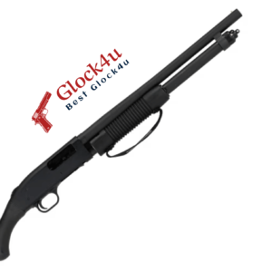 Mossberg 590 Shockwave shotgun with a compact design and pistol grip