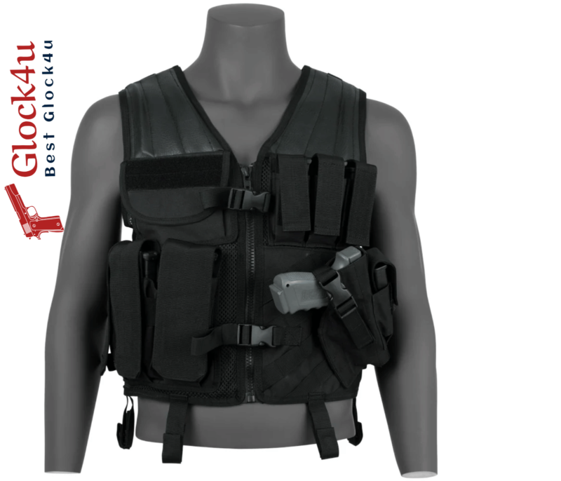 NcSTAR Tactical Vest with modular pouches and adjustable straps for customizable fit