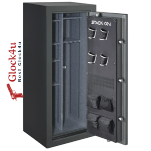 Stack-On Total Defense 24-Gun Safe, offering fire and water protection for firearms.