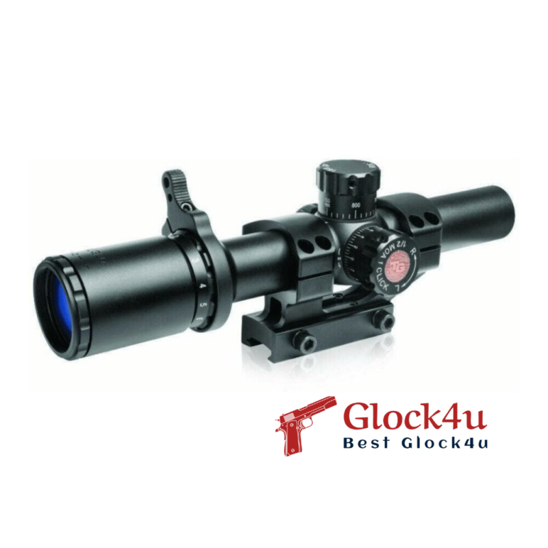 Truglo Tru-Brite 30 Series 1-6x scope, versatile illuminated scope with adjustable magnification for short to mid-range shooting.