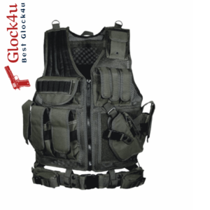 UTG Law Enforcement Tactical Vest with adjustable straps and multiple pockets for tactical use